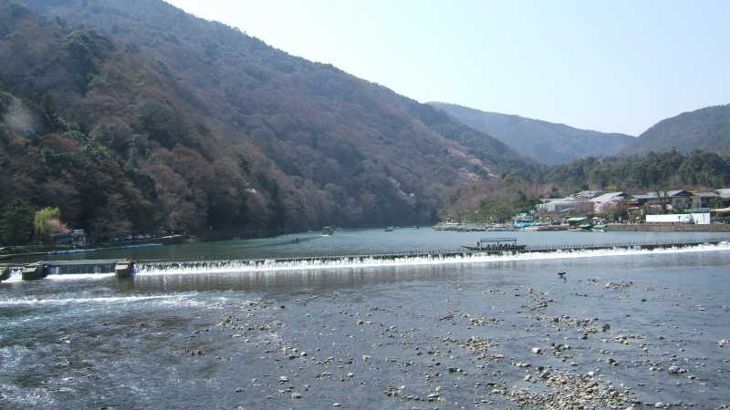 渡月橋からの眺め