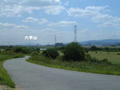 くずはゴルフ場南端から西方向