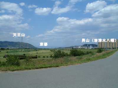 くずはゴルフ場南端から北方向