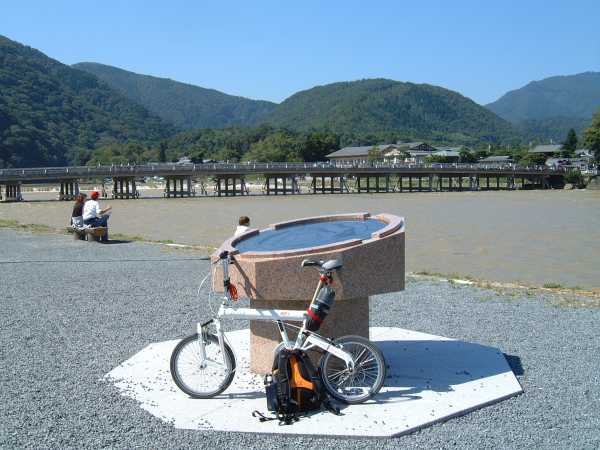 嵐山公園から渡月橋