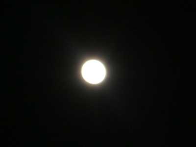 14日22時25分の満月・快晴